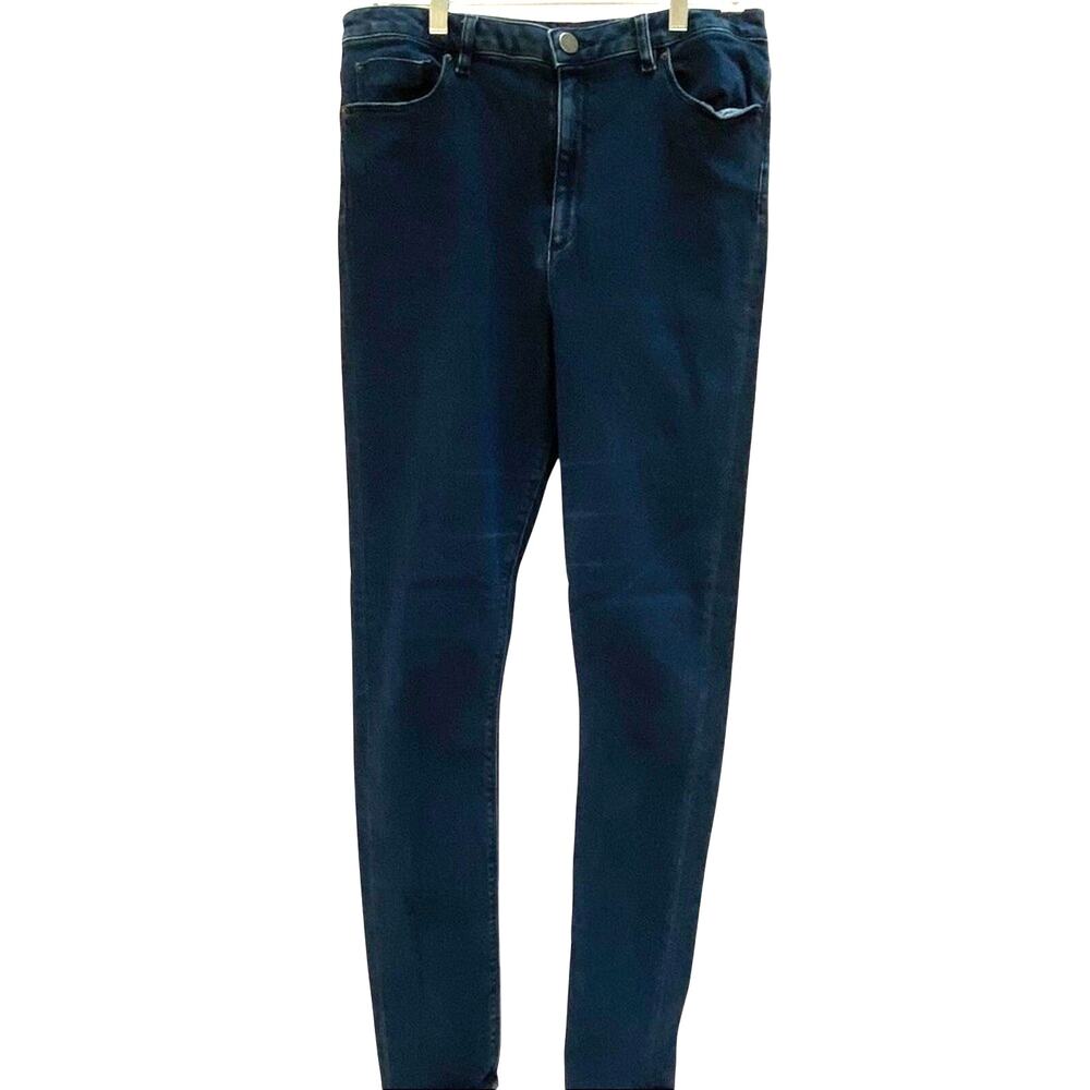 ASOS blue denim dark wash skinny jeans high waist US ladies size 32/38